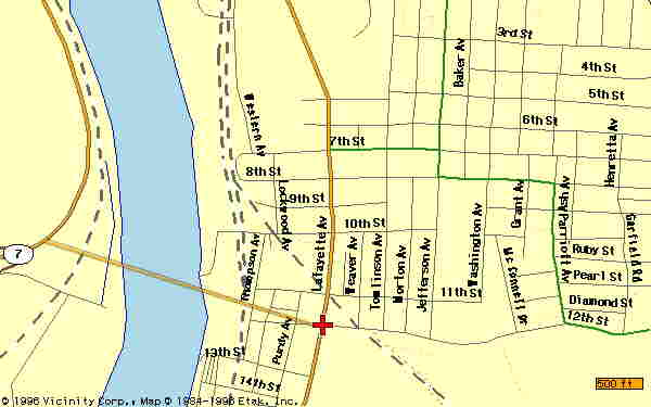 Map of Moundsville